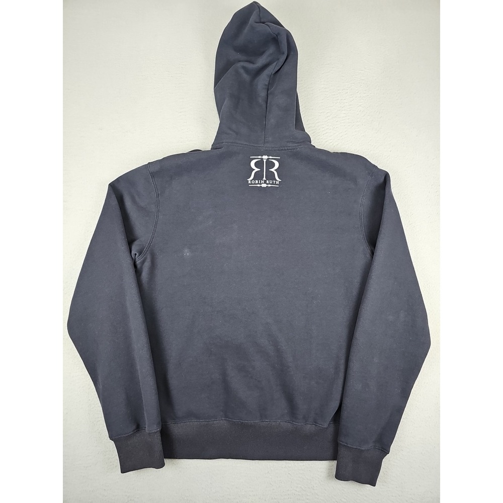 Robin Ruth Amsterdam Full Zip Hoodie Men's Medium‎ Navy Blue Embroidered - Picture 6 of 7